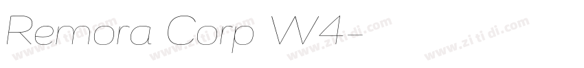 Remora Corp W4字体转换